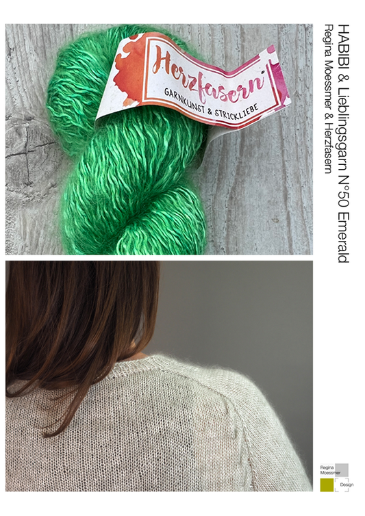 STRICK KIT: HABIBI pdf & Lieblingsgarn N°50 Fb. Emerald