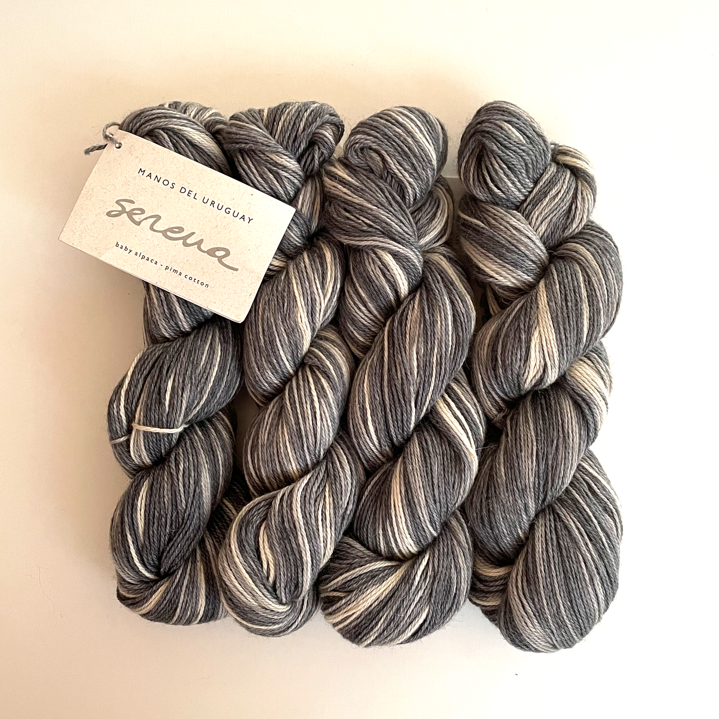 WOLLEPAKET - 9 x SERENA von MANOS DEL URUGUAY, handgefärbt, Farbe Zebra