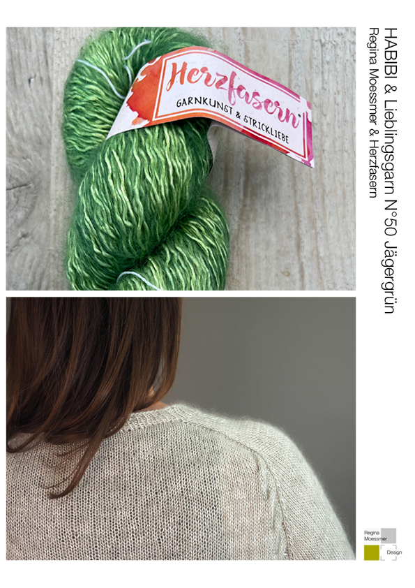STRICK KIT: HABIBI pdf & Lieblingsgarn N°50 Fb. Jägergrün
