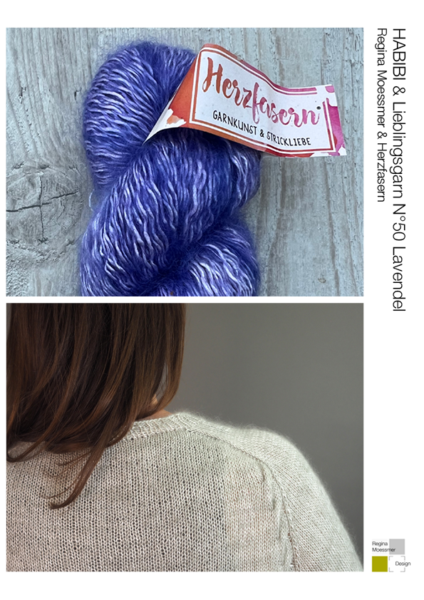 STRICK KIT: HABIBI pdf & Lieblingsgarn N°50 Fb. LAVENDEL