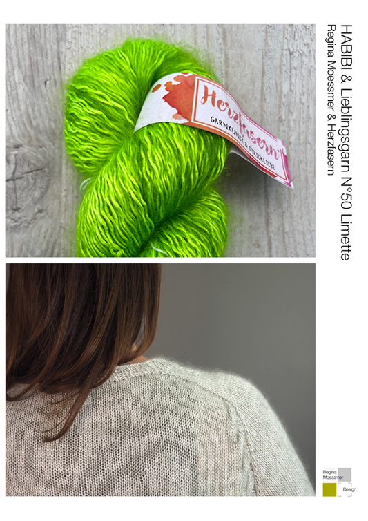 KNITTING KIT:  HABIBI pdf & Lieblingsgarn N°50 col. Limette