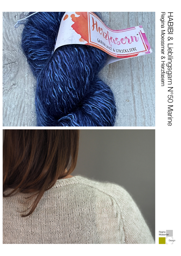 STRICK KIT: HABIBI pdf & Lieblingsgarn N°50 Fb. Marine