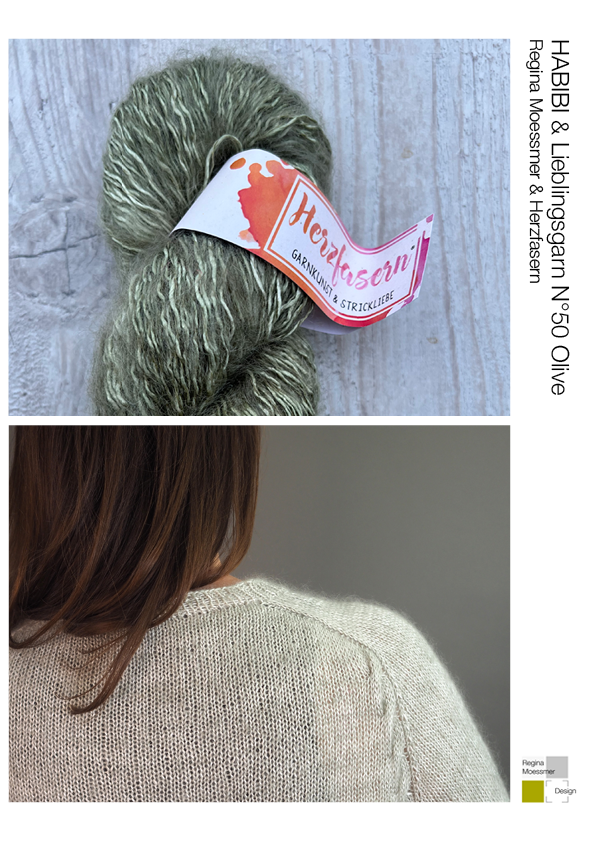 KNITTING KIT:  HABIBI pdf & Lieblingsgarn N°50 col. Olive