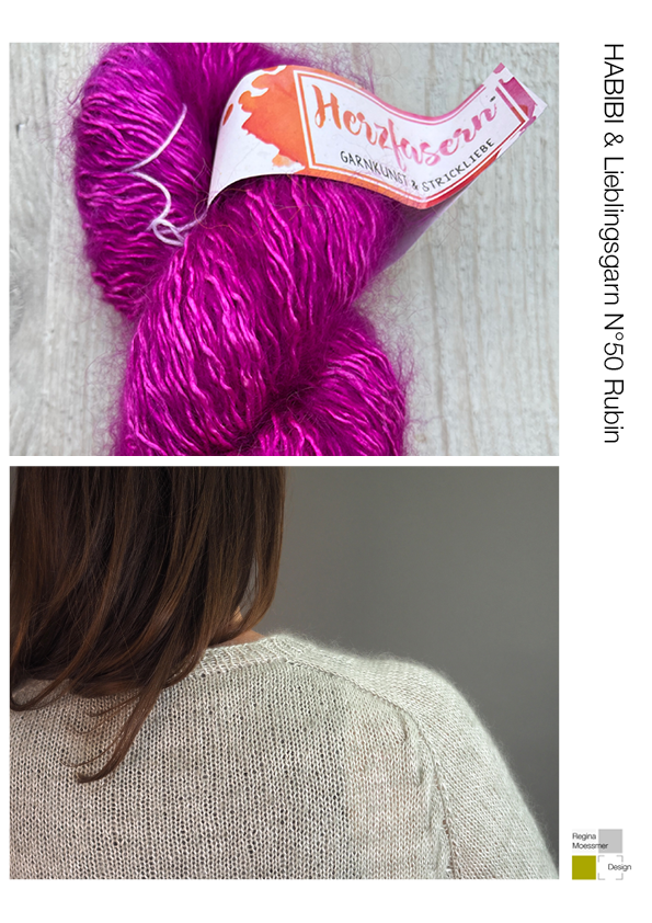 KNITTING KIT:  HABIBI pdf  & Lieblingsgarn N°50 col. Rubin