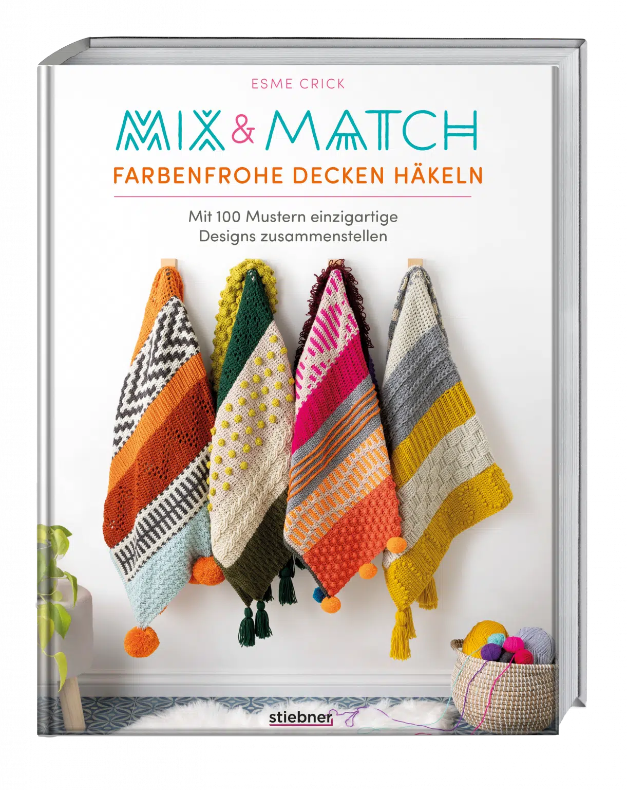 Mix & Match Farbenfrohe Decken häkeln by Esme Crick