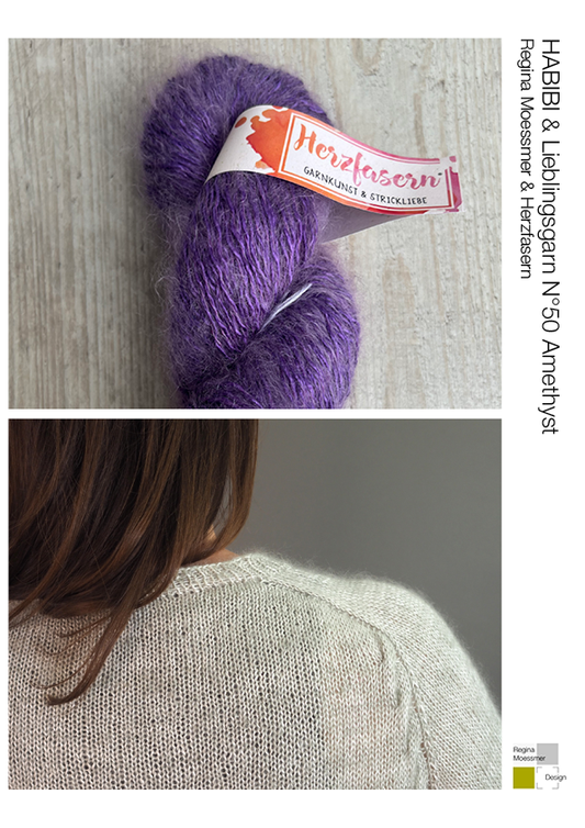 KNITTING KIT:  HABIBI pdf  & Lieblingsgarn N°50 col. Amethyst