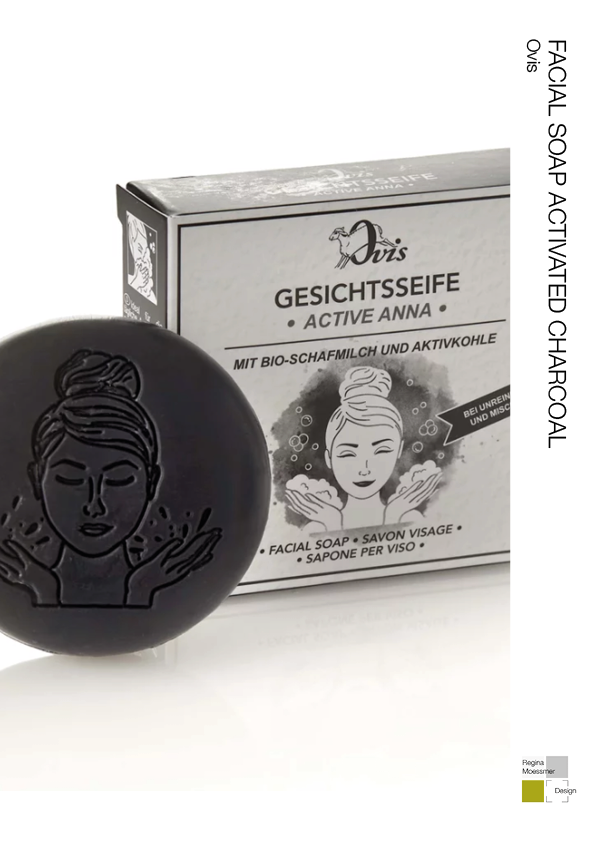 Ovis facial soap activated charcoal