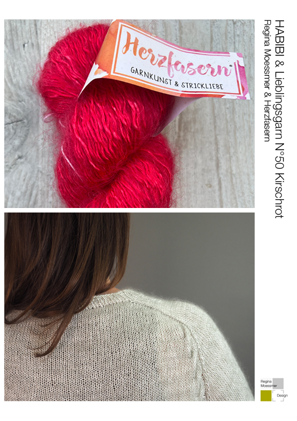 STRICK KIT: HABIBI pdf & Lieblingsgarn N°50 Fb. Kirschrot