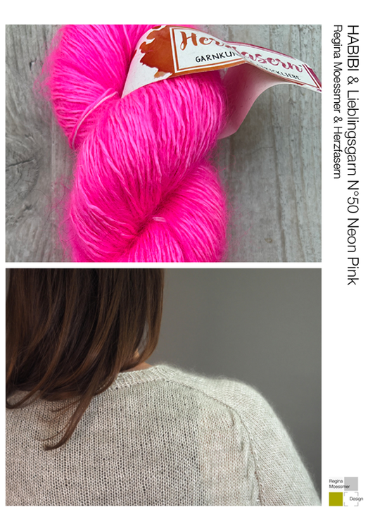 KNITTING KIT:  HABIBI pdf & Lieblingsgarn N°50 col. Neon Pink